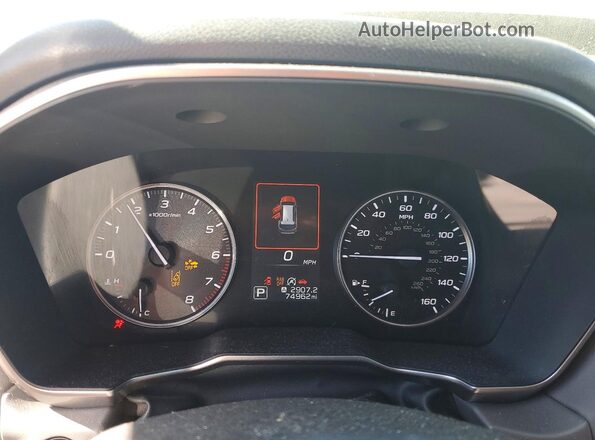 4S4BTGKD5L3254441 2020 SUBARU OUTBACK White ხელსაწყოთა პანელის ხედი