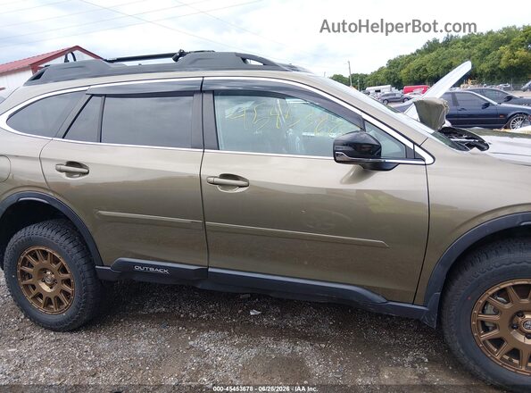 4S4BTGKD9L3128972 2020 SUBARU OUTBACK Green Widok wnętrza z tyłu