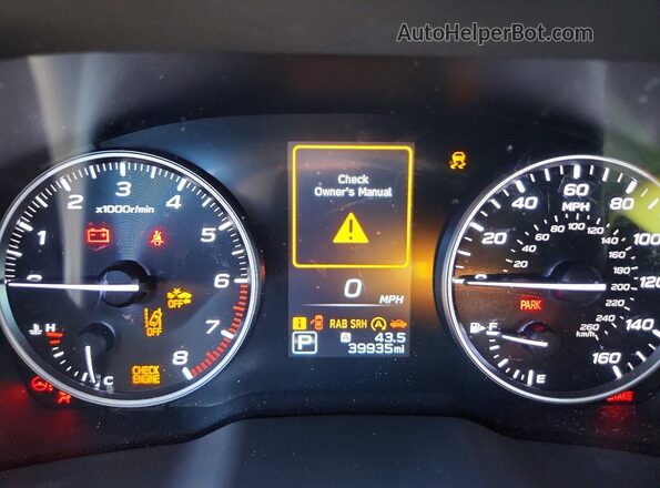 4S4BTGLD1M3165160 2021 SUBARU OUTBACK Charcoal Սարքավորումների վահանակի տեսք