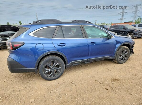 4S4BTGLD1M3216561 2021 SUBARU OUTBACK Blue Задня права чверть