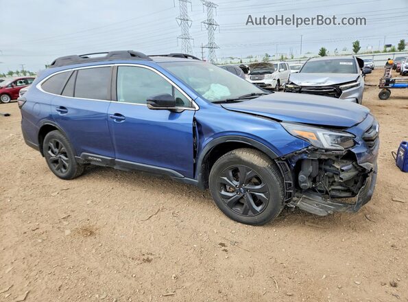 4S4BTGLD1M3216561 2021 SUBARU OUTBACK Blue Передня права чверть