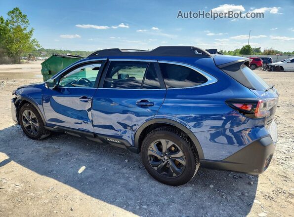 4S4BTGLD2N3205148 2022 SUBARU OUTBACK Blue Trasero izquierdo