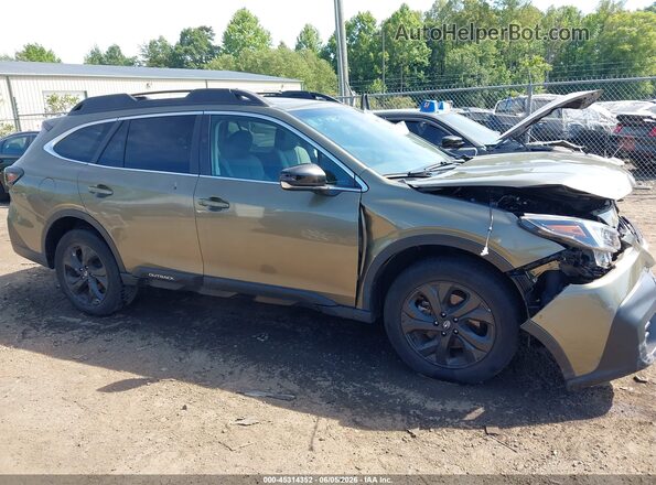 4S4BTGLD3N3254763 2022 SUBARU OUTBACK Green Rear interior view