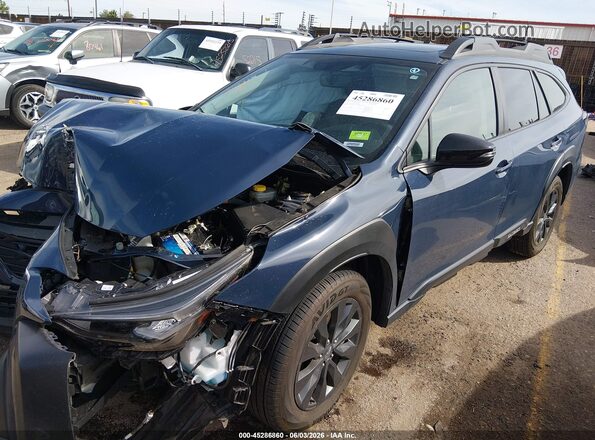 4S4BTGLD6R3142626 2024 SUBARU OUTBACK Navy Передняя левая четверть