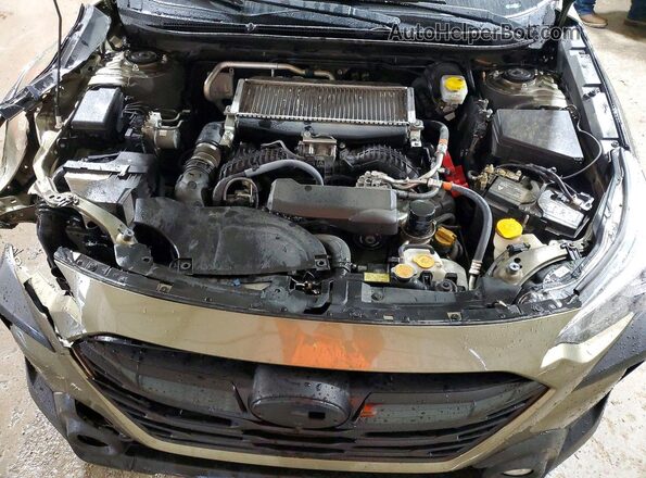 4S4BTGLDXR3183051 2024 SUBARU OUTBACK Green Widok komory silnika