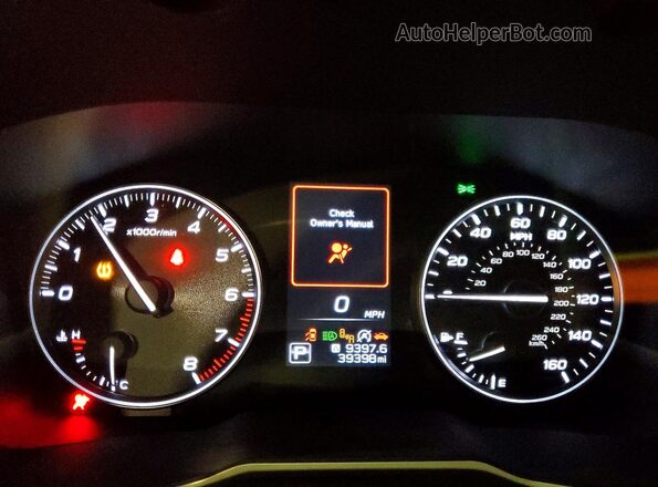 4S4BTGPD5M3167780 2021 SUBARU OUTBACK Black Вид щитка приладів