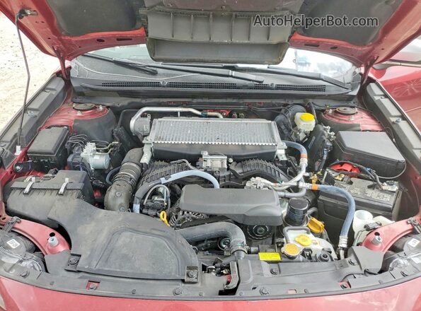 4S4BTGPD7R3234760 2024 SUBARU OUTBACK Red Engine compartment view