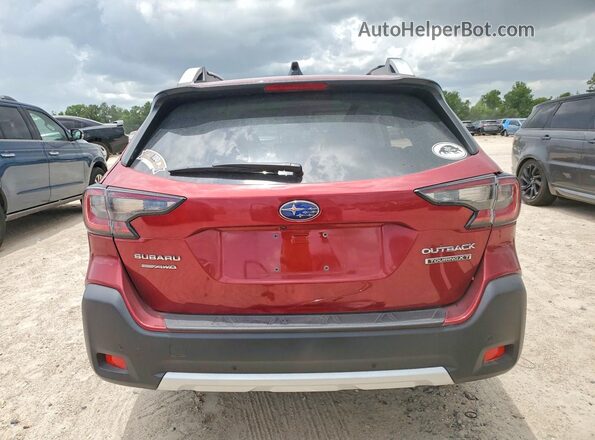 4S4BTGPD7R3234760 2024 SUBARU OUTBACK Red Rear view
