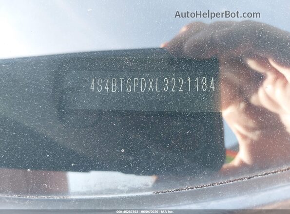 4S4BTGPDXL3221184 2020 SUBARU OUTBACK White Engine compartment view