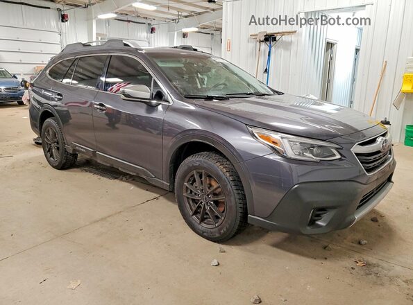 4S4BTGPDXN3267665 2022 SUBARU OUTBACK Серый Передняя правая четверть