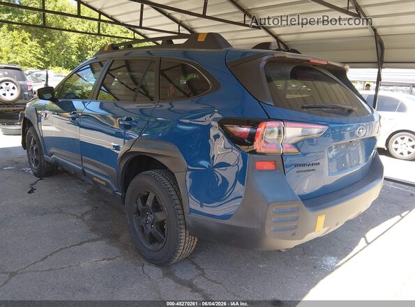 4S4BTGUD3N3132841 2022 SUBARU OUTBACK Blue Trasero izquierdo