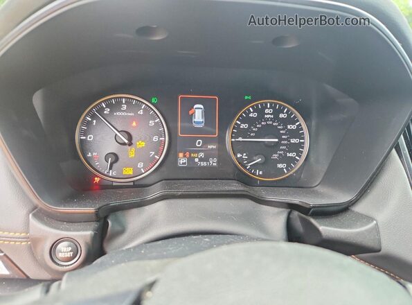 4S4BTGUD9N3223337 2022 SUBARU OUTBACK White Widok zestawu wskaźników