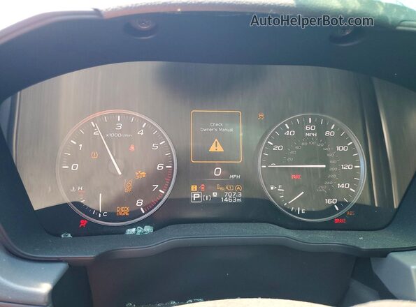 4S4GUHD61T3723015 2026 SUBARU CROSSTREK Silver ხელსაწყოთა პანელის ხედი