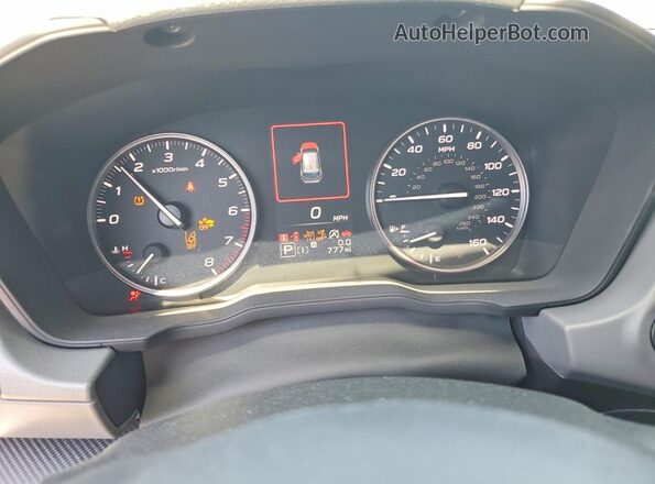 4S4GUHD62T3735366 2026 SUBARU CROSSTREK Green Սարքավորումների վահանակի տեսք
