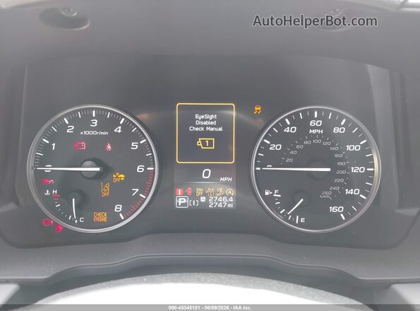 4S4GUHD63T3757716 2026 SUBARU CROSSTREK Blue Vista de los asientos traseros