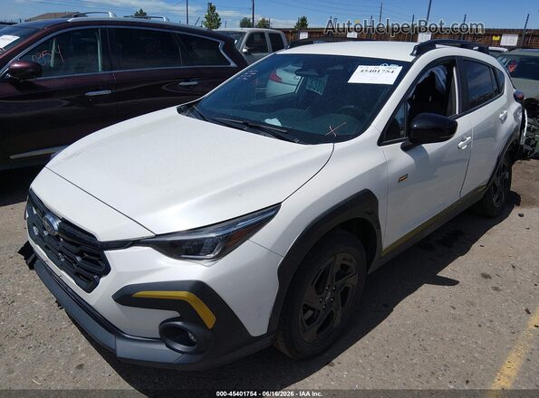 4S4GUHF60R3809874 2024 SUBARU CROSSTREK Белый Передняя левая четверть
