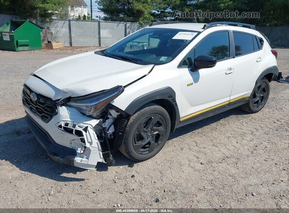 4S4GUHF61R3742802 2024 SUBARU CROSSTREK Белый Передняя левая четверть