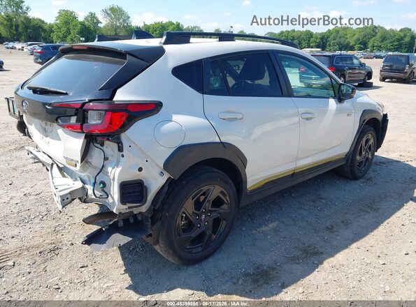 4S4GUHF61R3742802 2024 SUBARU CROSSTREK Белый Задняя правая четверть