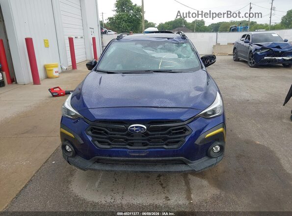 4S4GUHF62R3826482 2024 SUBARU CROSSTREK Blue Առջևի վահանակի տեսք