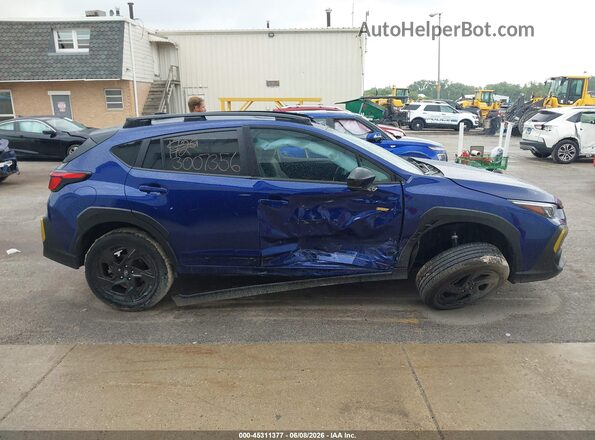 4S4GUHF62R3826482 2024 SUBARU CROSSTREK Blue Սարքավորումների վահանակի տեսք