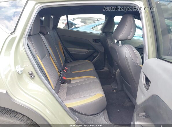 4S4GUHF63S3741611 2025 SUBARU CROSSTREK Green Vista de la etiqueta del VIN