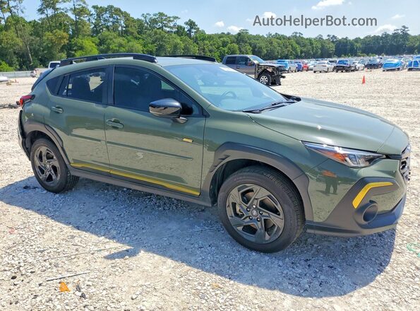 4S4GUHF63S3752320 2025 SUBARU CROSSTREK Зеленый Передняя правая четверть