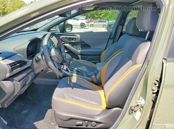 4S4GUHF63S3752320 2025 SUBARU CROSSTREK Зеленый Вид салона спереди