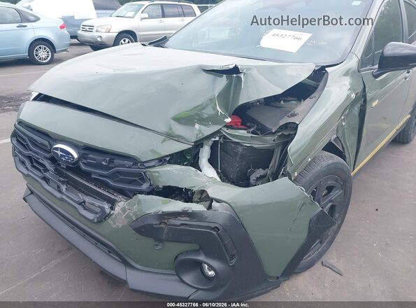 4S4GUHF64R3709583 2024 SUBARU CROSSTREK Green Vista frontal