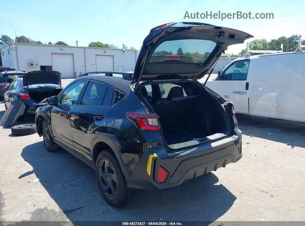 4S4GUHF64S3775931 2025 SUBARU CROSSTREK Black უკანა მარცხენა