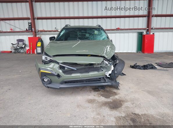 4S4GUHF65S3768485 2025 SUBARU CROSSTREK Green ხელსაწყოთა პანელის ხედი