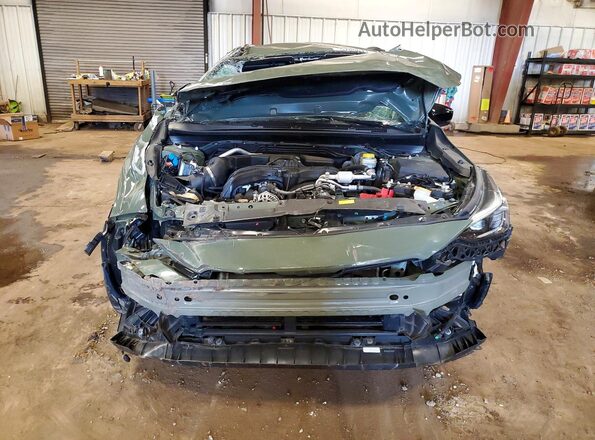 4S4GUHF66R3701663 2024 SUBARU CROSSTREK Green Front view