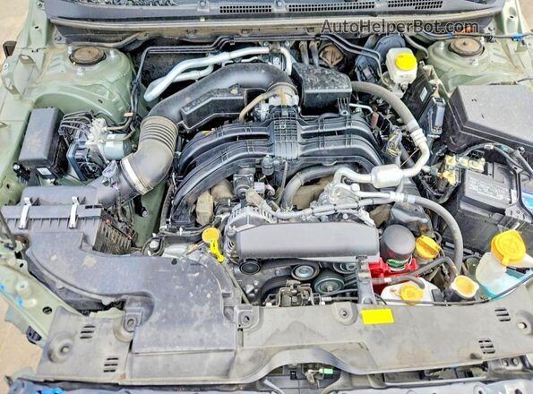 4S4GUHF66R3710489 2024 SUBARU CROSSTREK Green უკანა სალონის ხედი