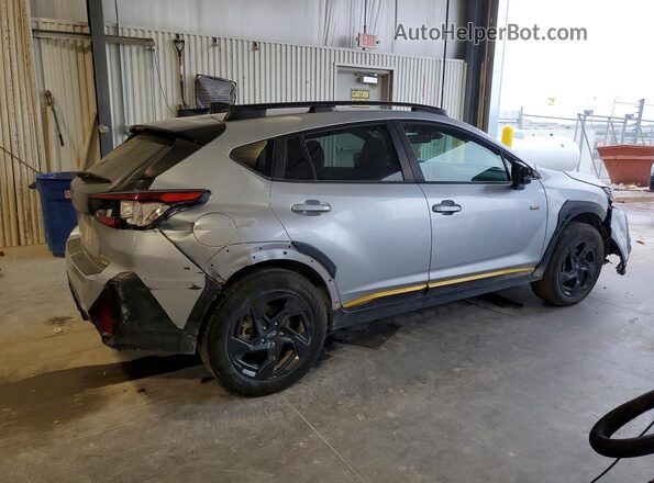 4S4GUHF67R3721193 2024 SUBARU CROSSTREK Silver Trasero derecho