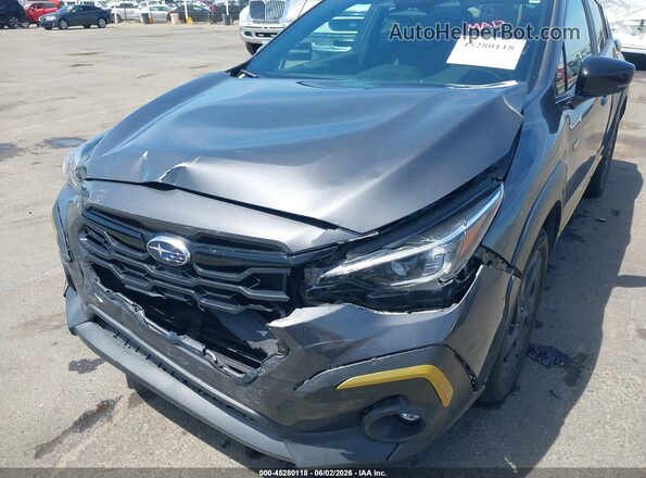 4S4GUHF67R3799182 2024 SUBARU CROSSTREK Gray Вид спереду