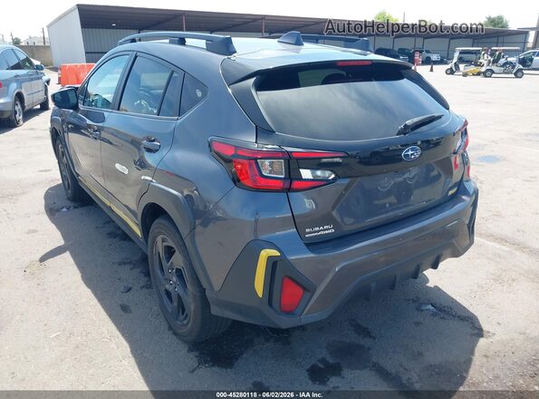 4S4GUHF67R3799182 2024 SUBARU CROSSTREK Gray Задня ліва чверть