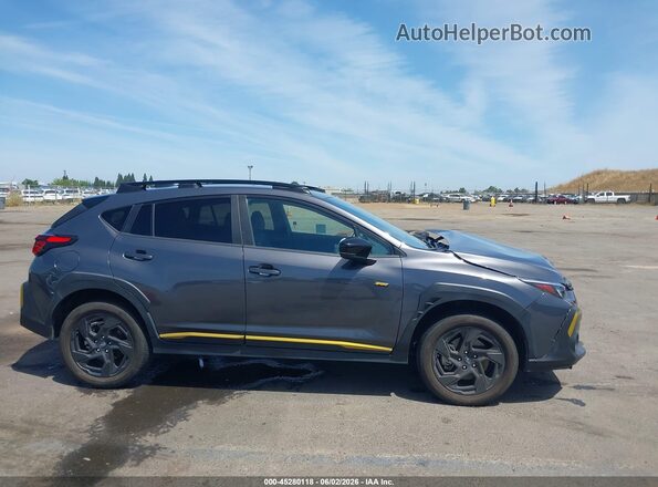 4S4GUHF67R3799182 2024 SUBARU CROSSTREK Gray Вид задньої частини салону