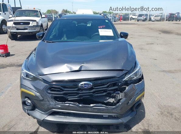 4S4GUHF67R3799182 2024 SUBARU CROSSTREK Gray Вид щитка приладів