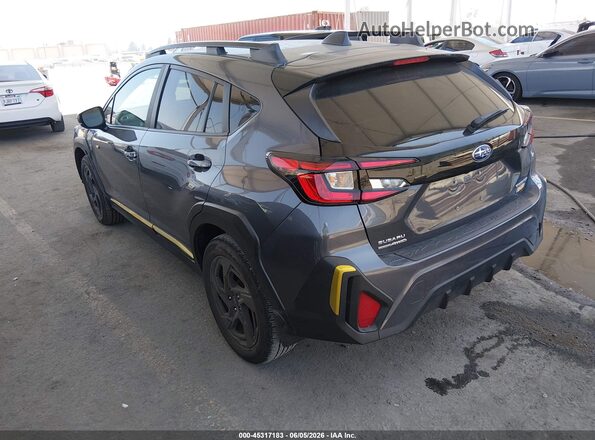 4S4GUHF67S3741062 2025 SUBARU CROSSTREK Gray Rear left