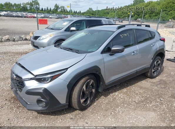 4S4GUHL60S3775087 2025 SUBARU CROSSTREK Gray წინა მარცხენა ხედი სამი მეოთხედიდან