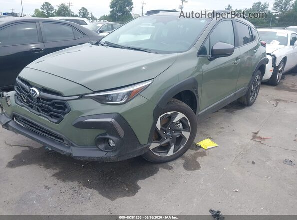 4S4GUHL64S3779160 2025 SUBARU CROSSTREK Green Przód lewy