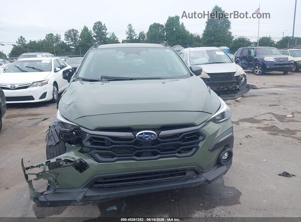4S4GUHL64S3779160 2025 SUBARU CROSSTREK Green Widok zestawu wskaźników