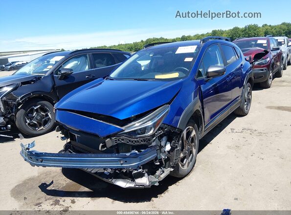 4S4GUHL65R3838243 2024 SUBARU CROSSTREK Blue Передня ліва чверть