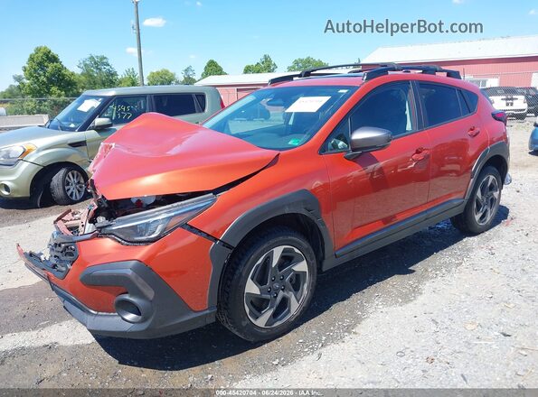 4S4GUHM60R3753521 2024 SUBARU CROSSTREK Оранжевый Передняя левая четверть