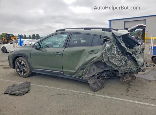 4S4GUHM60R3815404 2024 SUBARU CROSSTREK Green Trasero izquierdo