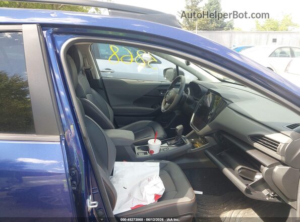 4S4GUHM60S3739575 2025 SUBARU CROSSTREK Dark Blue Вид салону спереду