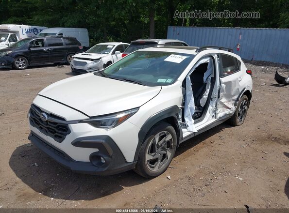 4S4GUHM60S3758921 2025 SUBARU CROSSTREK White Առջևի ձախ երեք քառորդ տեսարան