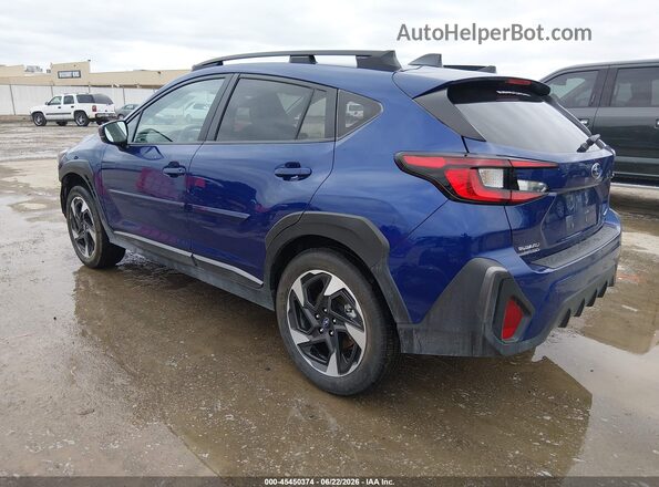 4S4GUHM65S3748806 2025 SUBARU CROSSTREK Синий Задняя левая четверть