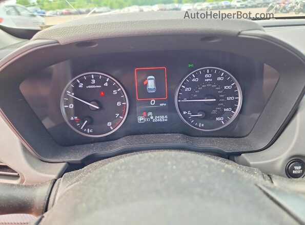 4S4GUHM66R3772879 2024 SUBARU CROSSTREK Green Widok zestawu wskaźników