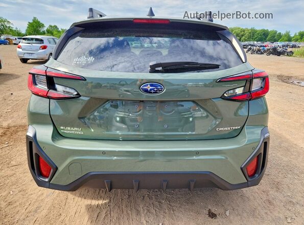 4S4GUHM66R3772879 2024 SUBARU CROSSTREK Green Widok z tyłu