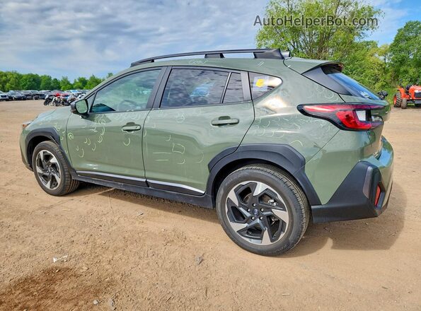 4S4GUHM66R3772879 2024 SUBARU CROSSTREK Green Tył lewy